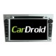 Штатная магнитола CarDroid RD-2801DS для Opel Astra, Vectra, Corsa 2004-2011 серебро