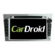 Штатная магнитола CarDroid RD-2801DS для Opel Astra, Vectra, Corsa 2004-2011 серебро